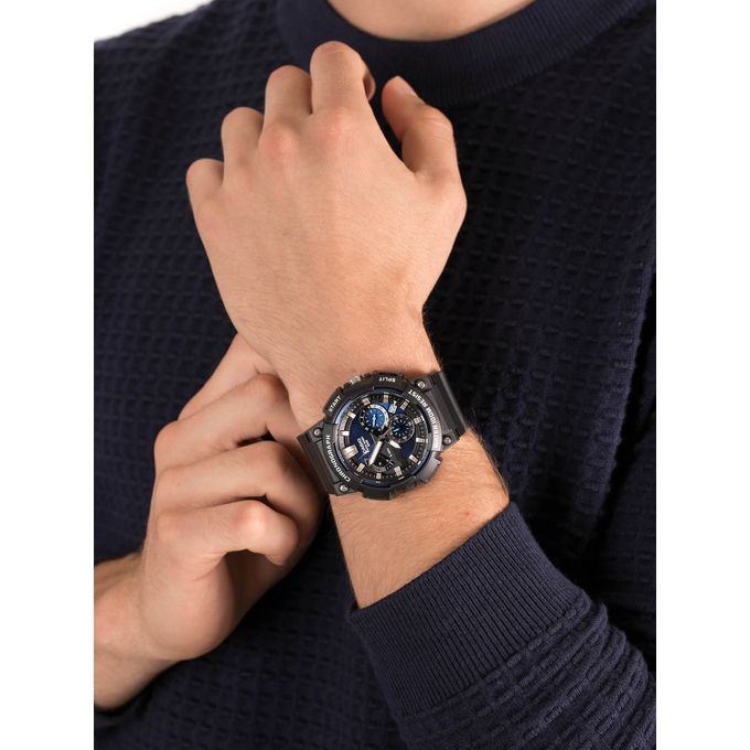 Casio – Noir – Sport en silicone – Chronographe – Avec dateur – Étanche 100 mètres – MCW-200H-1AVDF