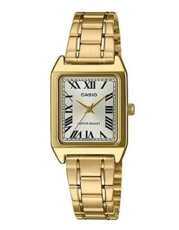 Casio – Doré – Index chiffres romains – Carré pour femmes – LTP-V007G-9BU