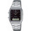 Casio – Classique Duel Time – Vintage Collection en fond noir – Bracelet en acier inoxydable – AQ-230A-1DMQ