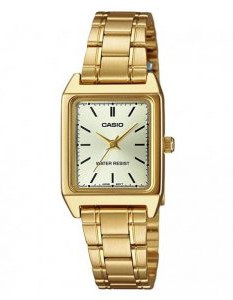 Casio – Montre femme bracelet en acier inoxydable Doré – LTP-V007G-9EUDF Casio – Montre femme bracelet en acier inoxydable Doré – LTP-V007G-9EUDF