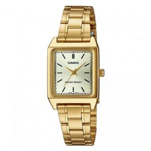 Casio – Montre femme bracelet en acier inoxydable Doré – LTP-V007G-9EUDF