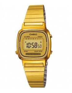Casio – Montre femme Vintage Collection – Doré – Bracelet en acier inoxydable – LA670WGA-9DF Casio – Montre femme Vintage Collection – Doré – Bracelet en acier inoxydable – LA670WGA-9DF
