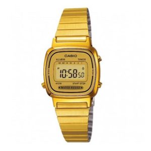 Casio – Montre femme Vintage Collection – Doré – Bracelet en acier inoxydable – LA670WGA-9DF