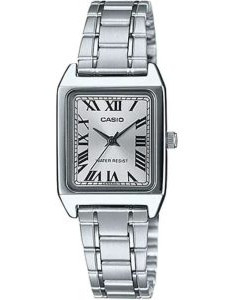 Casio – Montre femme carrée – Index chiffres romains – Bracelet en acier inoxydable – LTP-V007D-7BU Casio – Montre femme carrée – Index chiffres romains – Bracelet en acier inoxydable – LTP-V007D-7BU