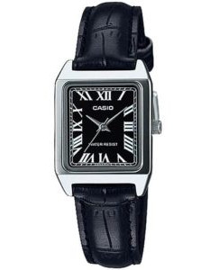 Casio – Montre femme – Index chiffres romains – Bracelet cuir noir – LTP-V007L-1BUDF Casio – Montre femme – Index chiffres romains – Bracelet cuir noir – LTP-V007L-1BUDF