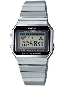 Casio – Montre Vintage Collection – Super Slim Case – Bracelet en acier – A700W-1ADF