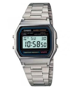 Casio – Montre Vintage Collection – Digitale – Bracelet en acier inoxydable – A158WA-1DF
