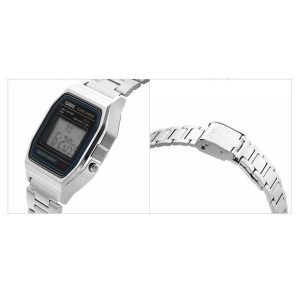 Casio – Montre Vintage Collection – Digitale – Bracelet en acier inoxydable – A158WA-1DF