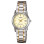 Casio – Montre femme tout en acier inoxydable – Bracelet bicolore – Cadran avec dateur – LTP-V002SG-9AUDF
