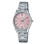 Casio – Montre femme élégante – Cadran rose – Bracelet en acier inoxydable – LTP-V005D-4B
