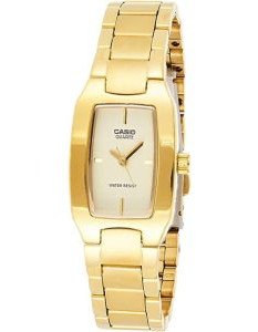  Casio – Montre femme dorée – Bracelet en acier inoxydable – LTP-1165N-9CRDF