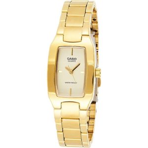 Casio – Montre femme dorée – Bracelet en acier inoxydable – LTP-1165N-9CRDF Casio – Montre femme dorée – Bracelet en acier inoxydable – LTP-1165N-9CRDF