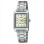 Casio – Montre carrée pour femme – Bracelet acier inoxydable bicolore – LTP-V007SG-9EUDF