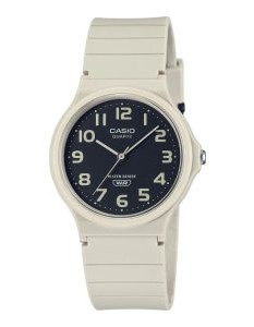 Casio – MQ-24UC-8BDF – Montre blanche en silicone avec cadran noir