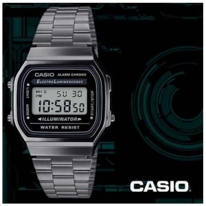 Casio – A168WGG-1ADF – Montre digitale noire Vintage Collection Casio – A168WGG-1ADF – Montre digitale noire Vintage Collection