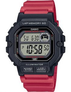 Casio – WS-1400H-4AVDF – Montre sport bracelet rouge