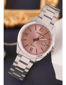 Casio – cadran sunray pour femmes avec dateur – Étanche 50 m – Tout en acier inoxydable – LTP-1302DD-4A1V