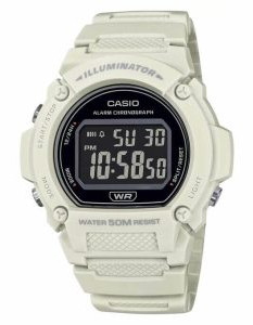 Casio – W-219HC-8BV – Montre digitale blanche
