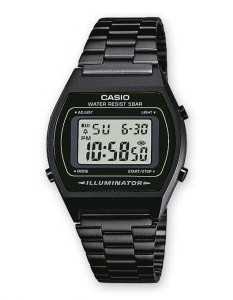Casio – Montre digitale bracelet en acier inoxydable noir Casio – Montre digitale bracelet en acier inoxydable noir