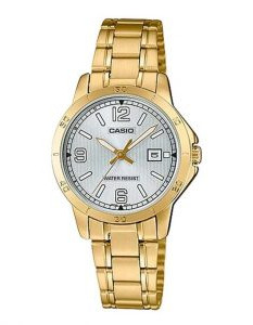 Casio – LTP-V004G-7B2UDF – Montre dorée avec dateur et bracelet en acier inoxydable