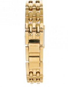 YEMA – YA408 – Montre femme dorée avec cadran carré blanc et bracelet en acier doré