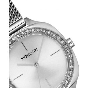 Morgan – MG003S/FMM – Montre femme avec bracelet en mailles milanaises argenté et cadran argenté