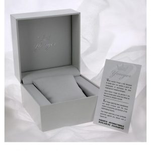 Yonger & Bresson – DMP1376/30 – Montre femme dorée avec cadran blanc et bracelet métallique doré