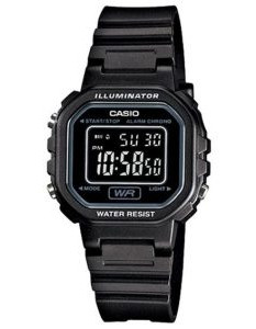 Casio – Montre enfant digitale noire avec bracelet en caoutchouc noir – LA-20WH-1BDF Casio – Montre enfant digitale noire avec bracelet en caoutchouc noir – LA-20WH-1BDF