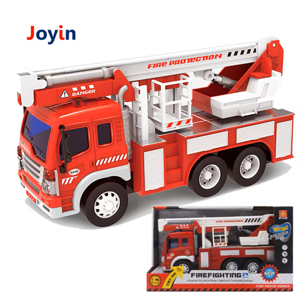 Camion de Pompier à Friction avec Lumières et Musique 