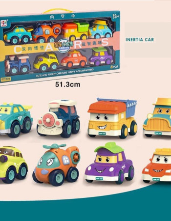 Pack Voitures Inertielles Premium – 8 Pièces de Plaisir et de Couleurs