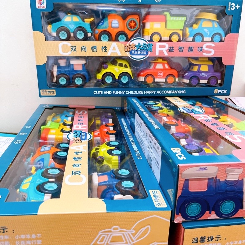 Pack Voitures Inertielles Premium – 8 Pièces de Plaisir et de Couleurs