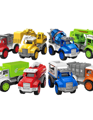 Ensemble de jouets de camion de voiture à friction à construction mixte