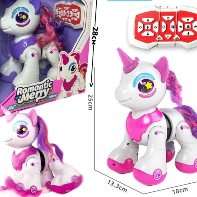 Licorne Interactif "Romantic Merry" avec Télécommande - Pour Enfants 3+