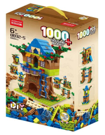 Kit de Construction Maison Arbre 6-en-1 - 1000 Pièces