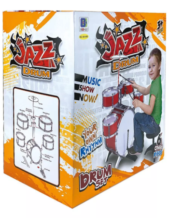Batterie Jazz pour Enfants - 6 Pièces (Drum Set)