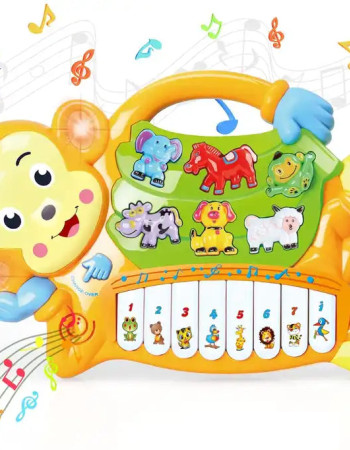 Piano Musical Éducatif en Forme de Singe pour Bébé