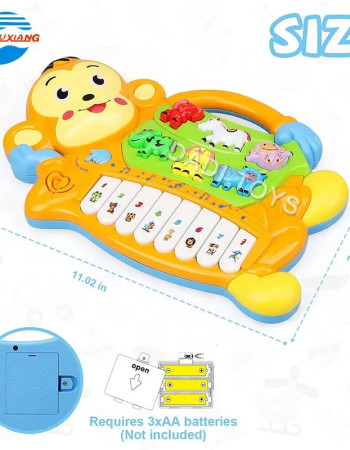 Piano Musical Éducatif en Forme de Singe pour Bébé