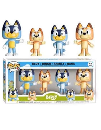 Pack Figurines Style POP - Bluey et sa Famille