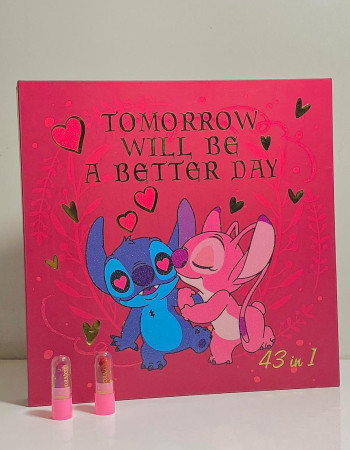 palette de maquillage stitch 43IN1    (ROUGE )