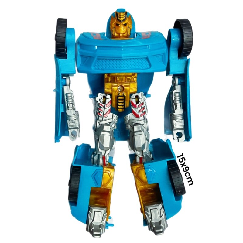 Robot Transformable Voiture avec Accessoires - Super Auto Modèle 3 en 1