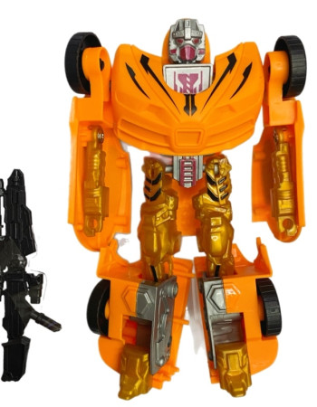 Robot Transformable Voiture avec Accessoires - Super Auto Modèle 3 en 1