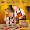 Valise Outils 4 en 1 – 35 Pièces de Bricolage pour Enfants