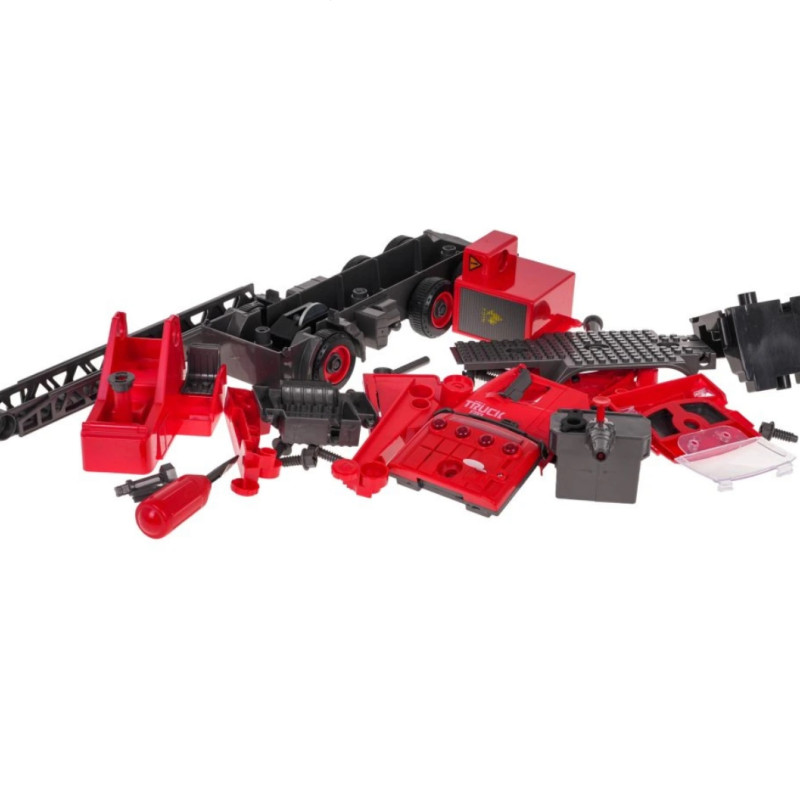 Camion de Pompiers à Monter – Avec Effets Sonores et Projection d’Eau