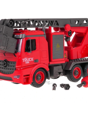 Camion de Pompiers à Monter – Avec Effets Sonores et Projection d’Eau