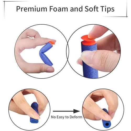 Boîte 100 Fléchettes Nerf Car Touch – À Ventouse pour Vitres et Surfaces Lisses