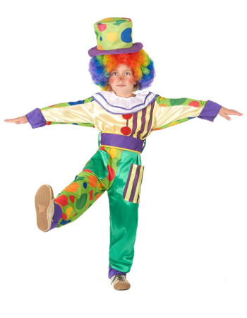 Déguisement de Clown Coloré pour Enfants (4-6 Ans) 