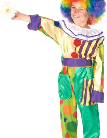Déguisement de Clown Coloré pour Enfants (4-6 Ans) 
