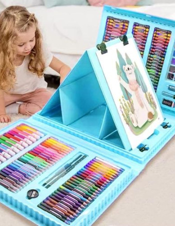 Valise de Coloriage 208 Pièces – Kit Créatif Complet pour Enfants