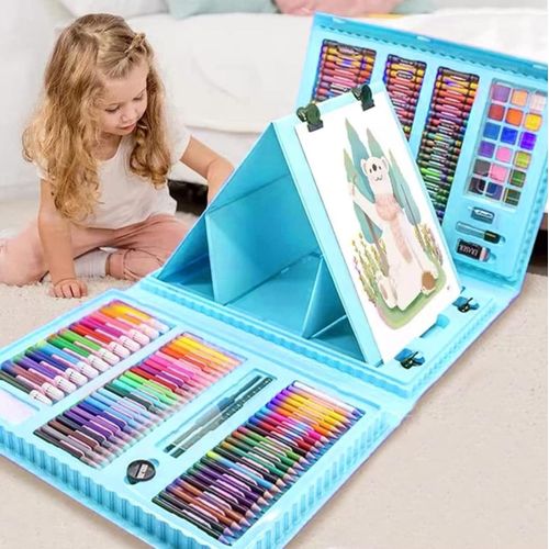 Valise de Coloriage 208 Pièces – Kit Créatif Complet pour Enfants