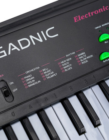 Piano Électronique 44 Touches avec Micro – Double Alimentation et Son Clair